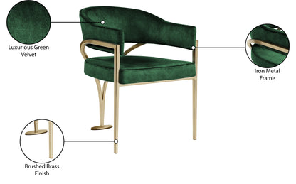 Kenzi Green Velvet Dining Chair C