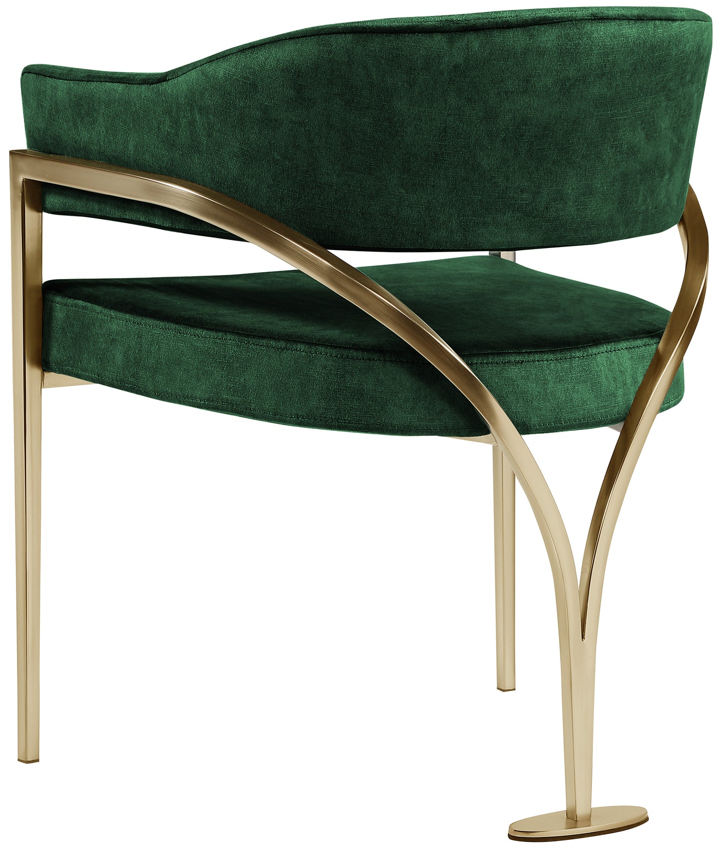 noah green velvet dining chair