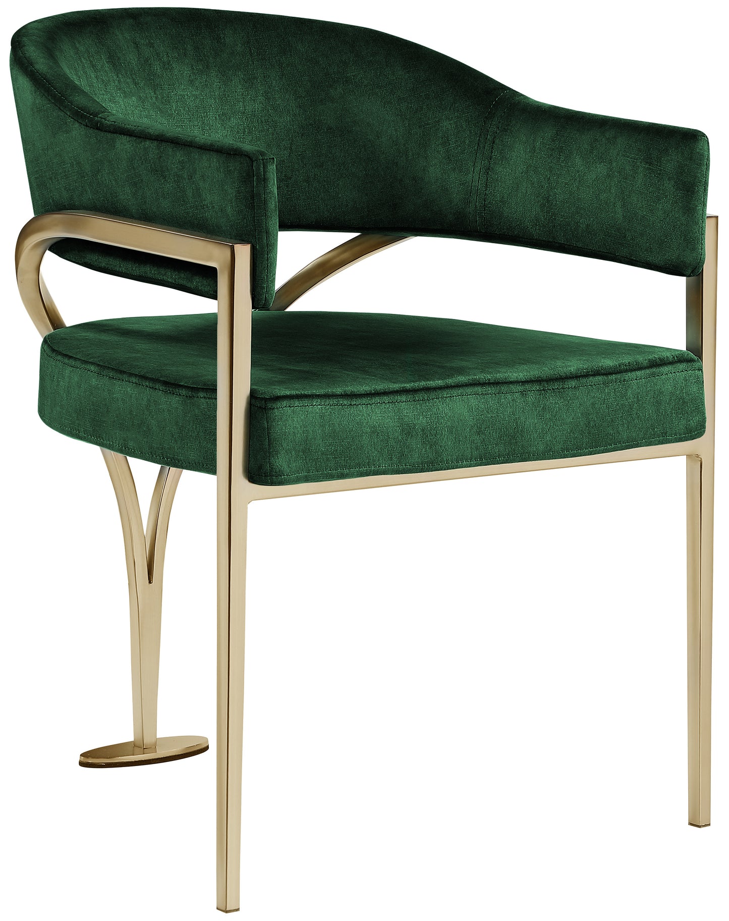 noah green velvet dining chair