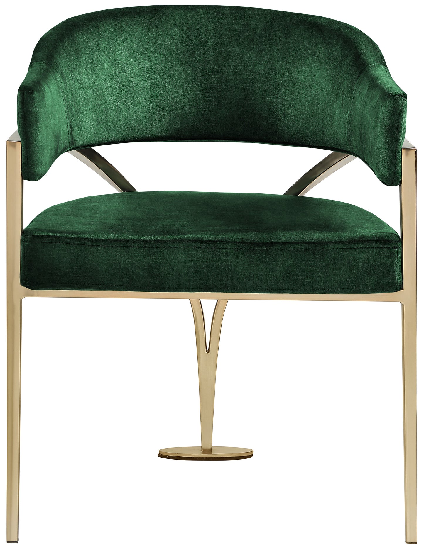 noah green velvet dining chair