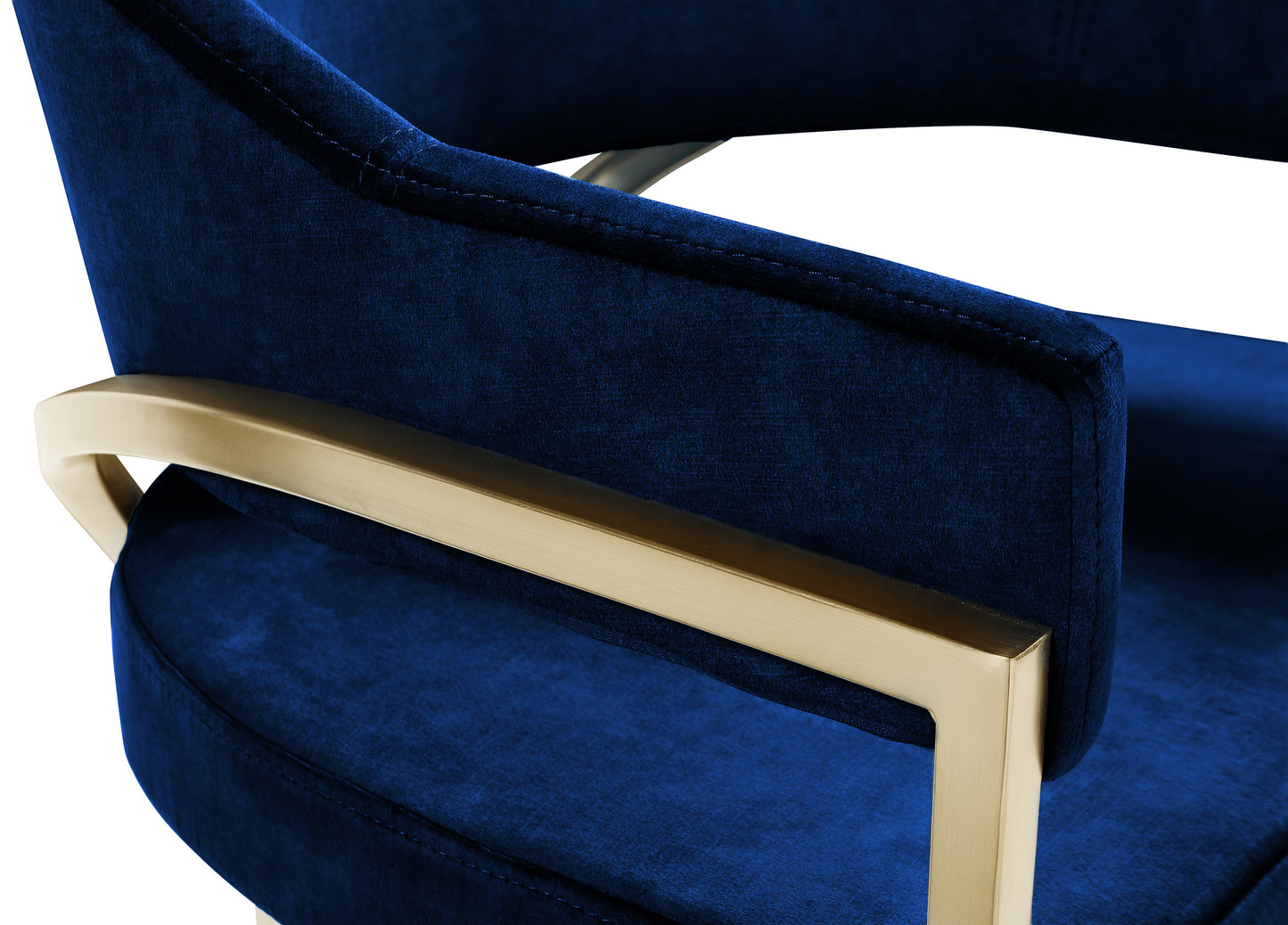 kenzi navy velvet dining chair c