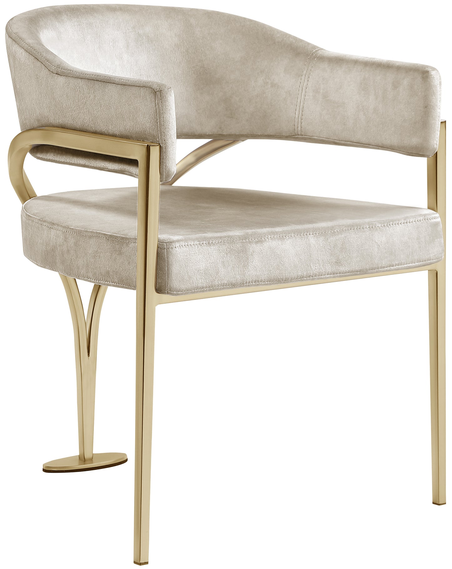 noah stone velvet dining chair