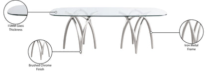 Kenzi Silver Dining Table T