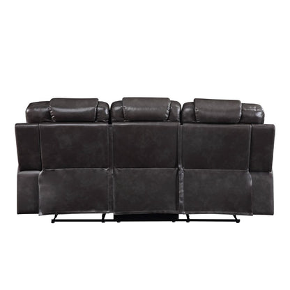 Decapree Motion Sofa, Magnetite Synthetic Leather