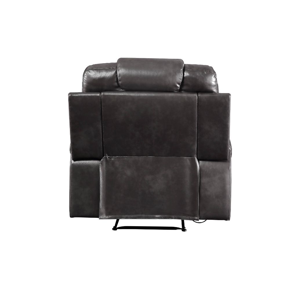decapree motion recliner, magnetite synthetic leather