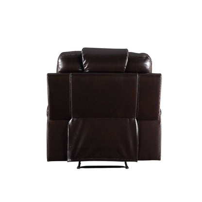 Decapree Motion Recliner, Brown Synthetic Leather