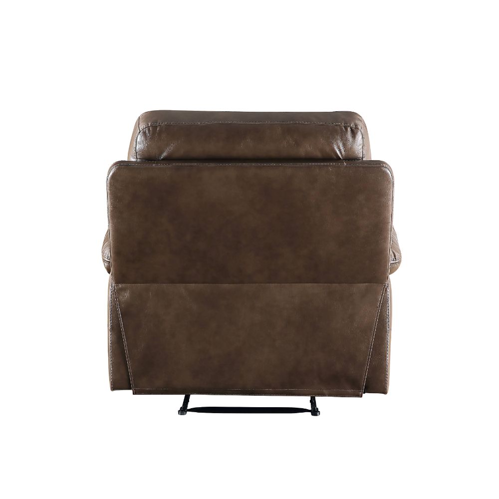 dazenus motion recliner, brown leather-gel match