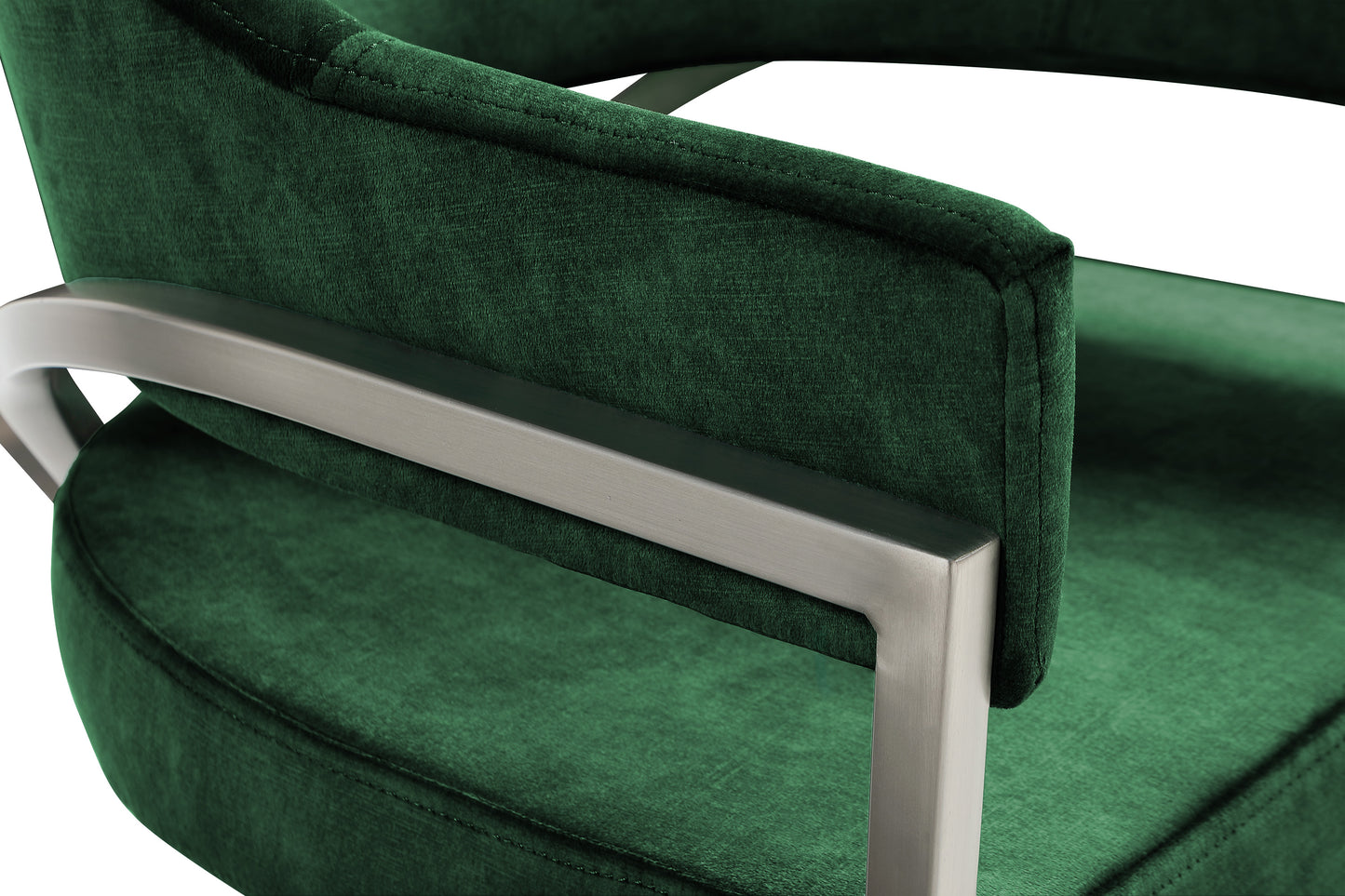 kenzi green velvet dining chair c