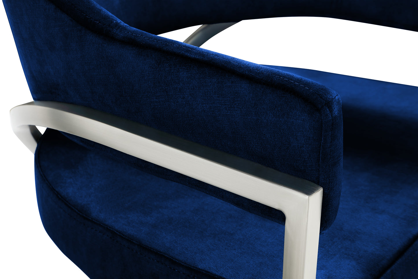 kenzi navy velvet dining chair c