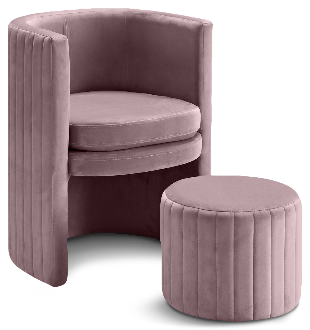 accent chair and ottoman set