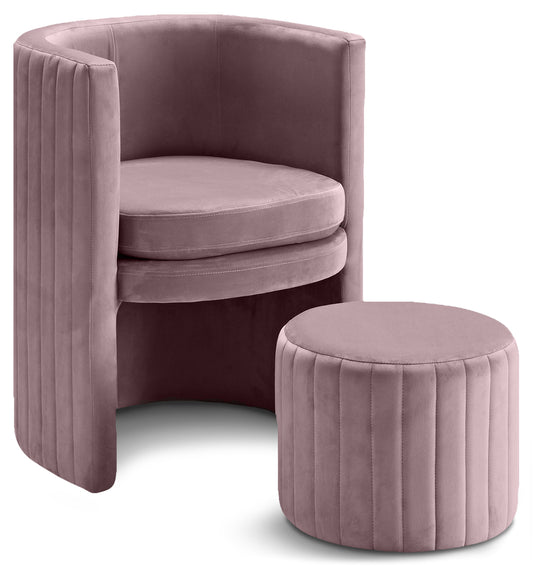 Accent Chair and Ottoman Set