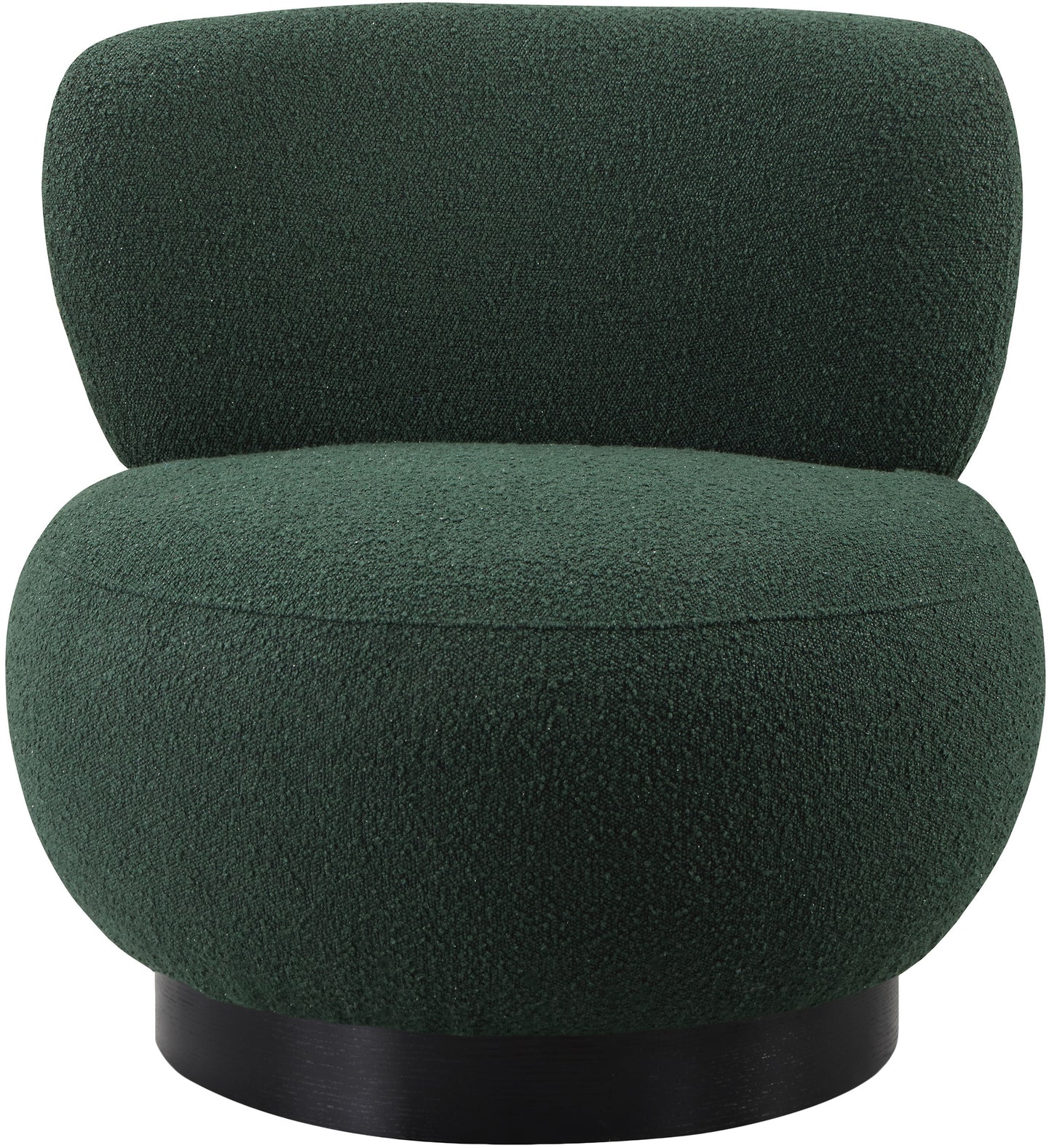 lavina green boucle fabric accent chair