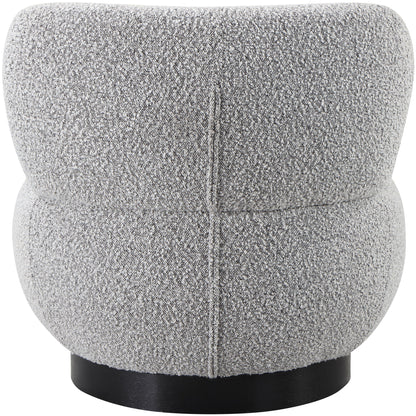 Lavina Grey Boucle Fabric Accent Chair