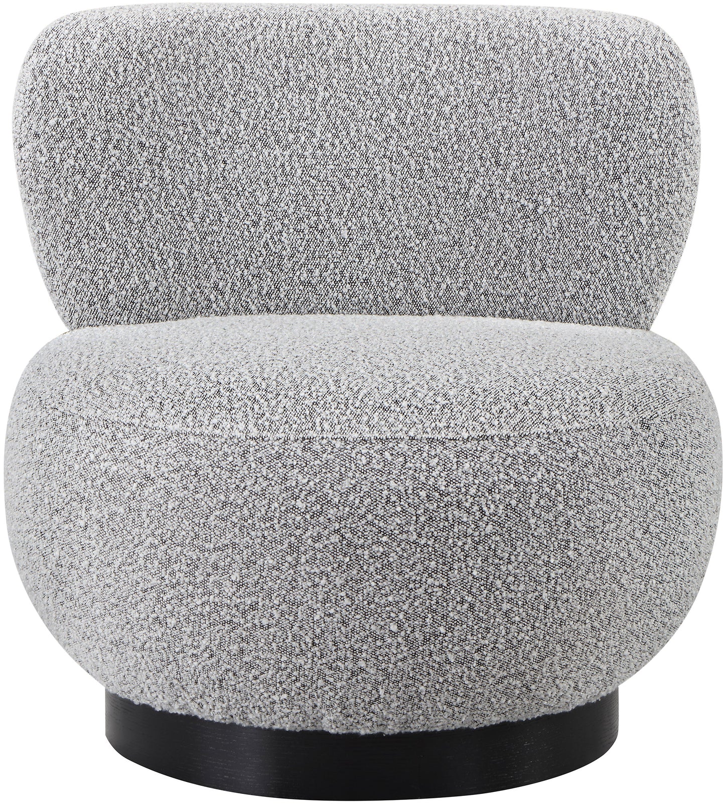 lavina grey boucle fabric accent chair