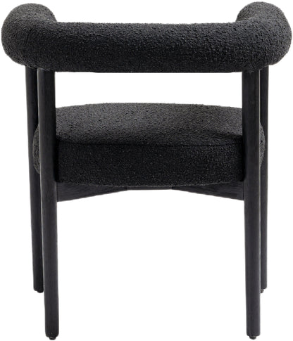 Barlow Black Boucle Fabric Dining Chair