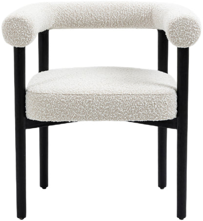 Barlow Cream Boucle Fabric Dining Chair