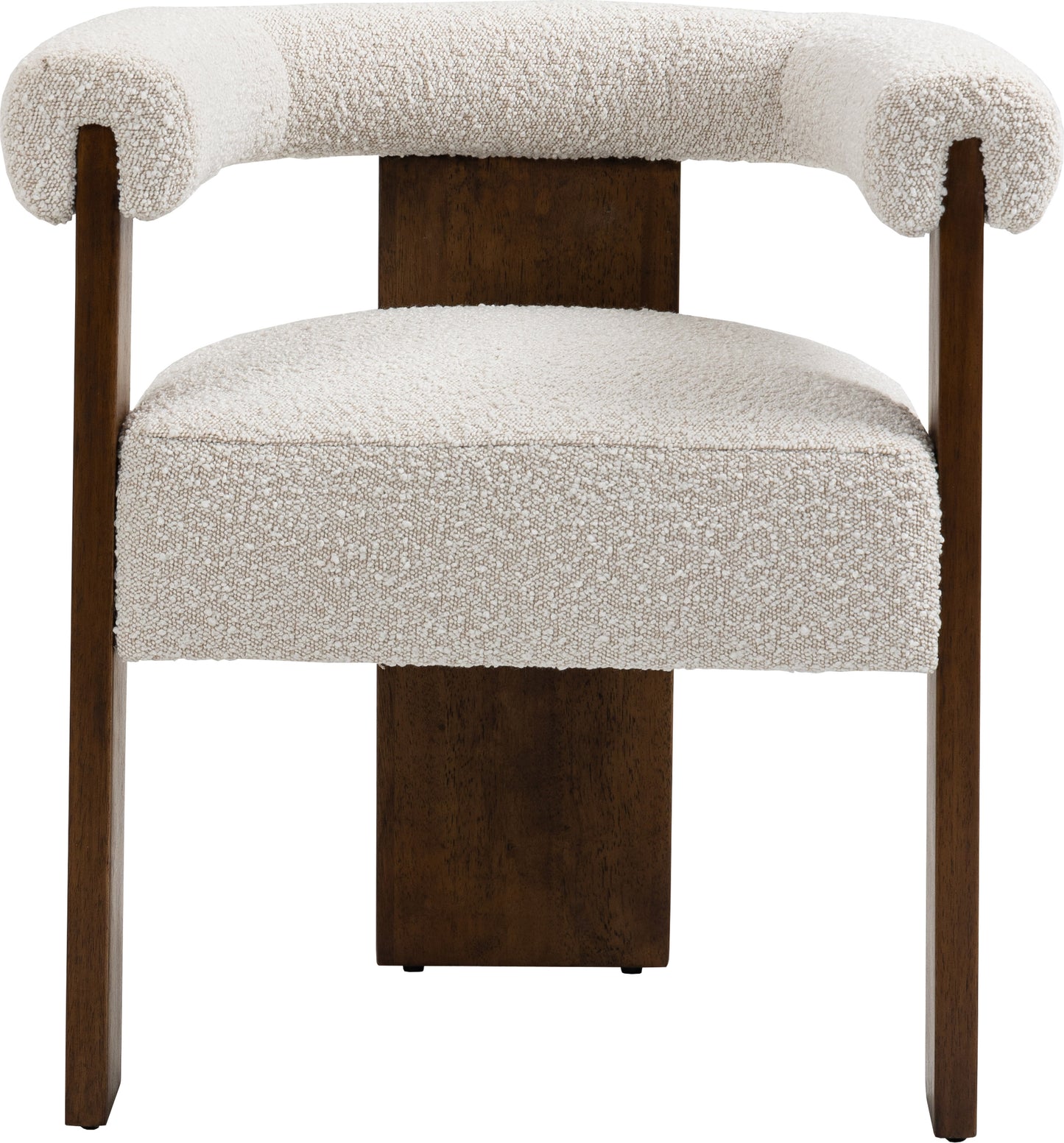 naomi cream boucle fabric dining chair c