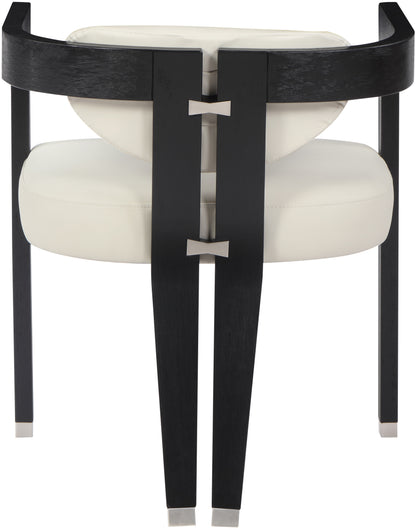 Tavolo Cream Vegan Leather Dining Chair