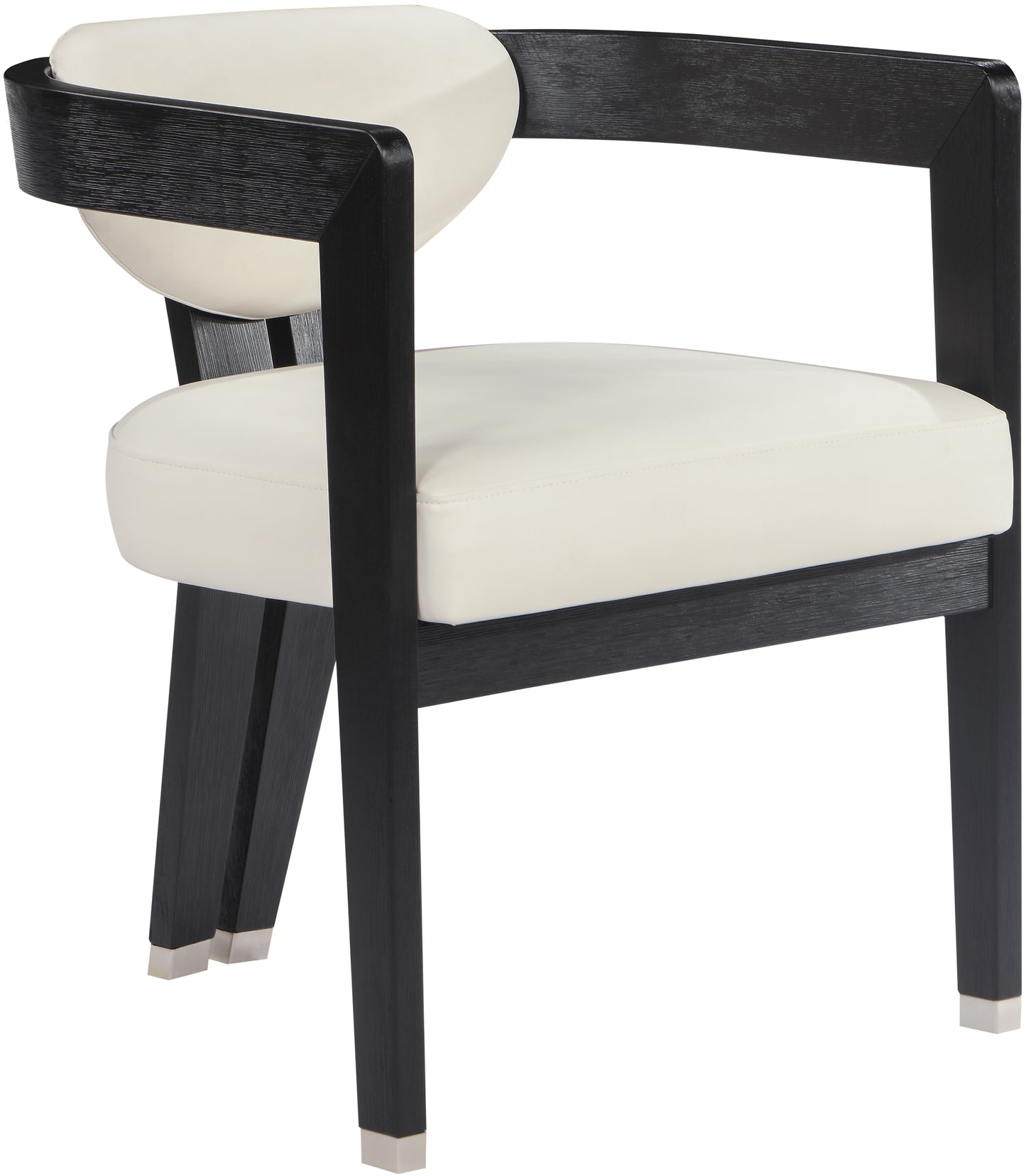 tavolo cream vegan leather dining chair