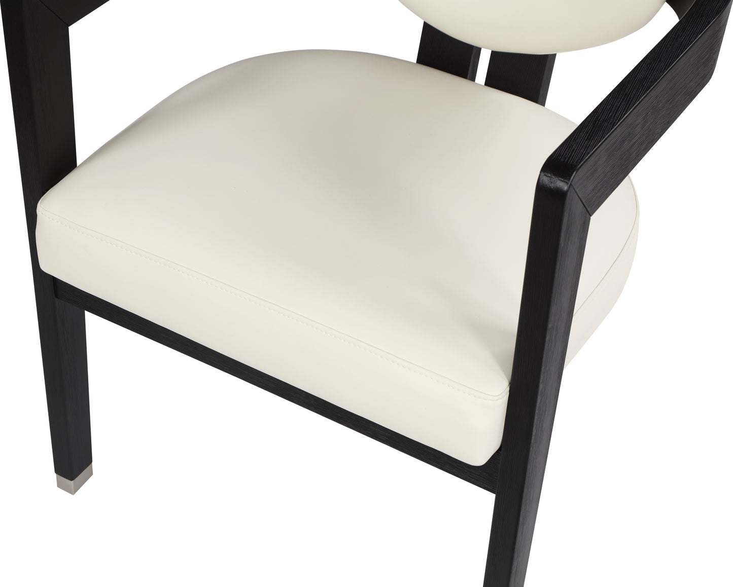 vivacious cream faux leather dining chair c