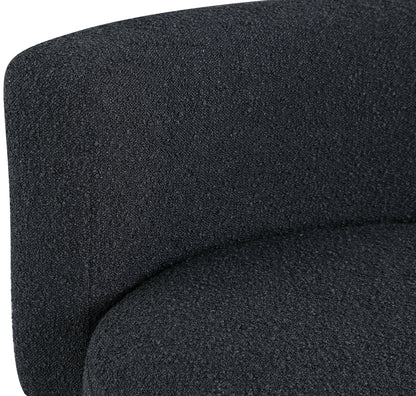 Moda Black Boucle Fabric Accent Chair Black