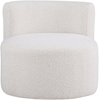 Moda Cream Boucle Fabric Accent Chair Cream