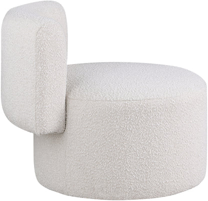 Moda Cream Boucle Fabric Accent Chair Cream