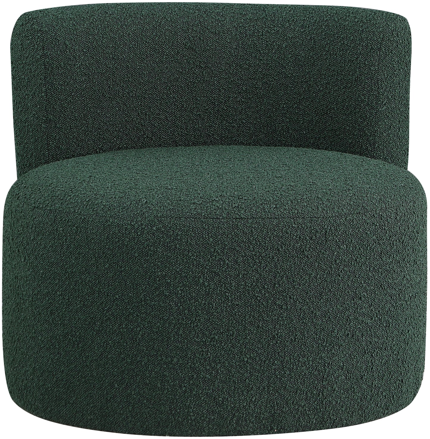 moda green boucle fabric accent chair green