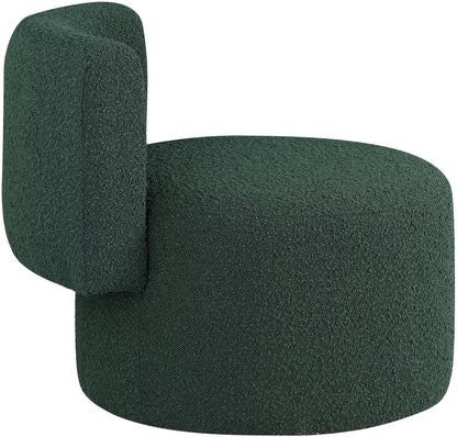 Moda Green Boucle Fabric Accent Chair Green