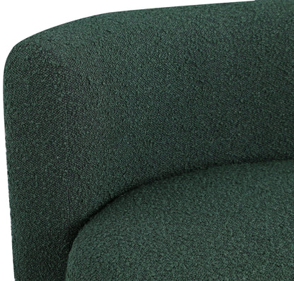 Moda Green Boucle Fabric Accent Chair Green