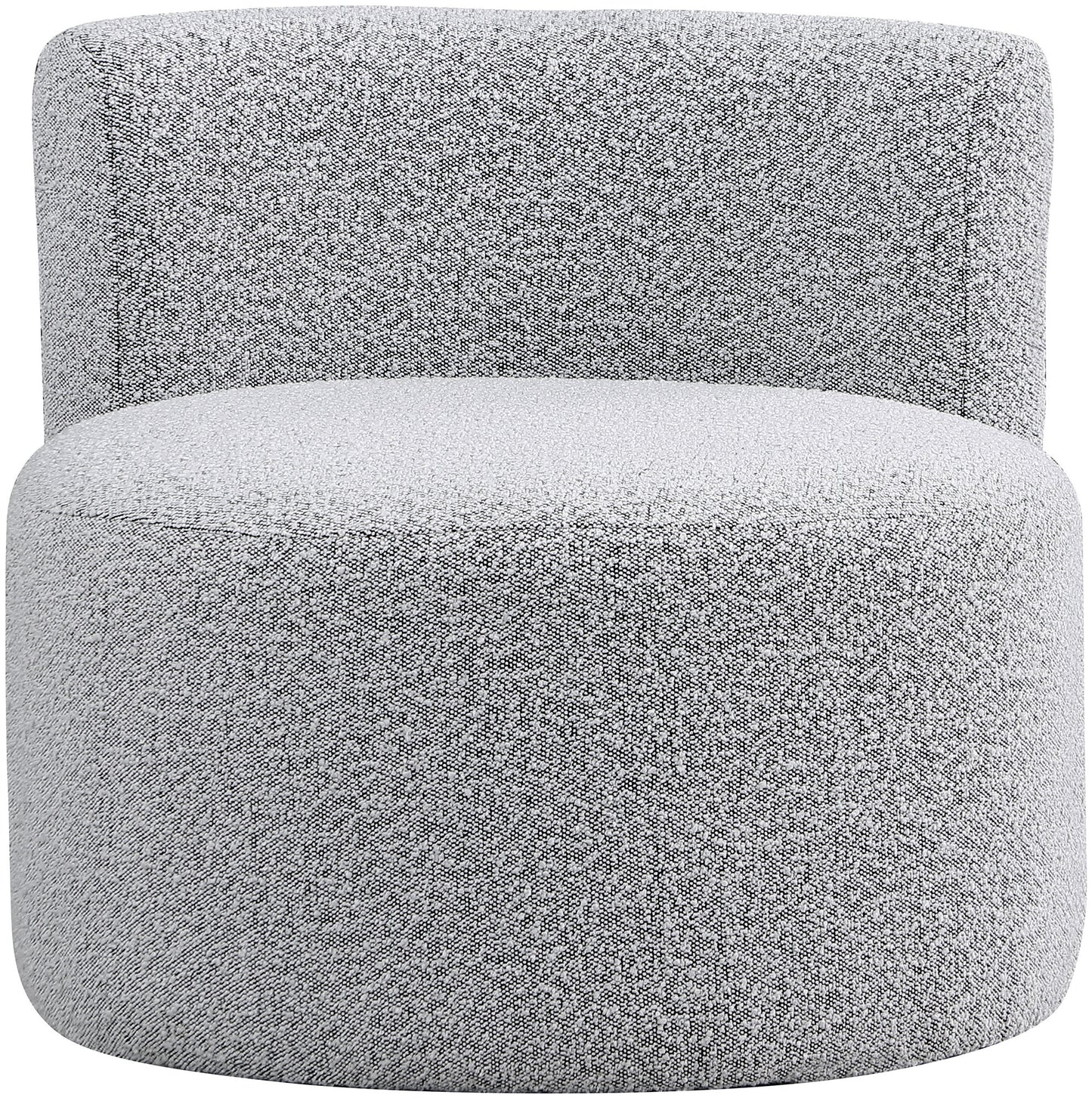 moda grey boucle fabric accent chair grey