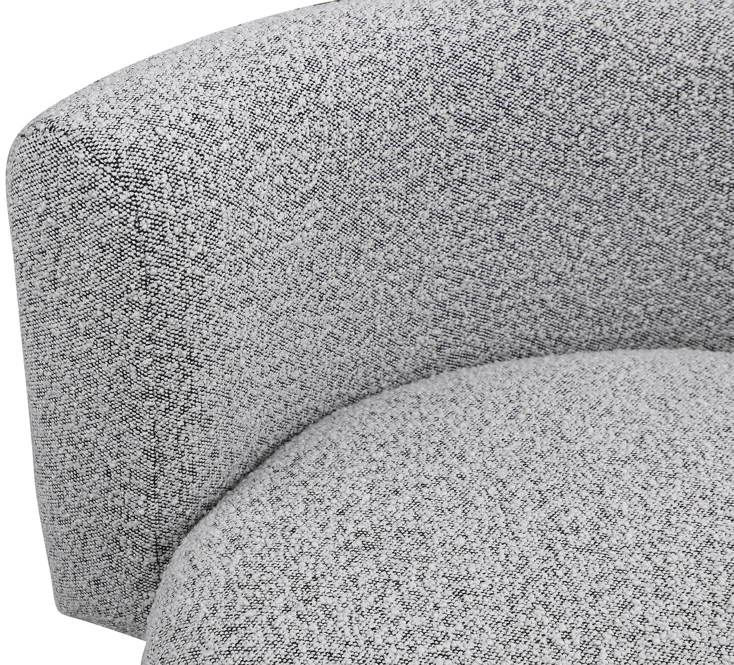 moda grey boucle fabric accent chair grey