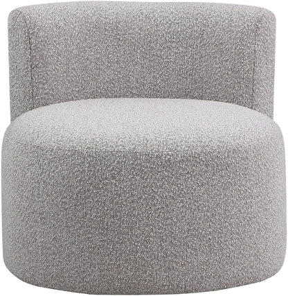 Moda Taupe Boucle Fabric Accent Chair Taupe