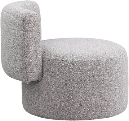 Moda Taupe Boucle Fabric Accent Chair Taupe