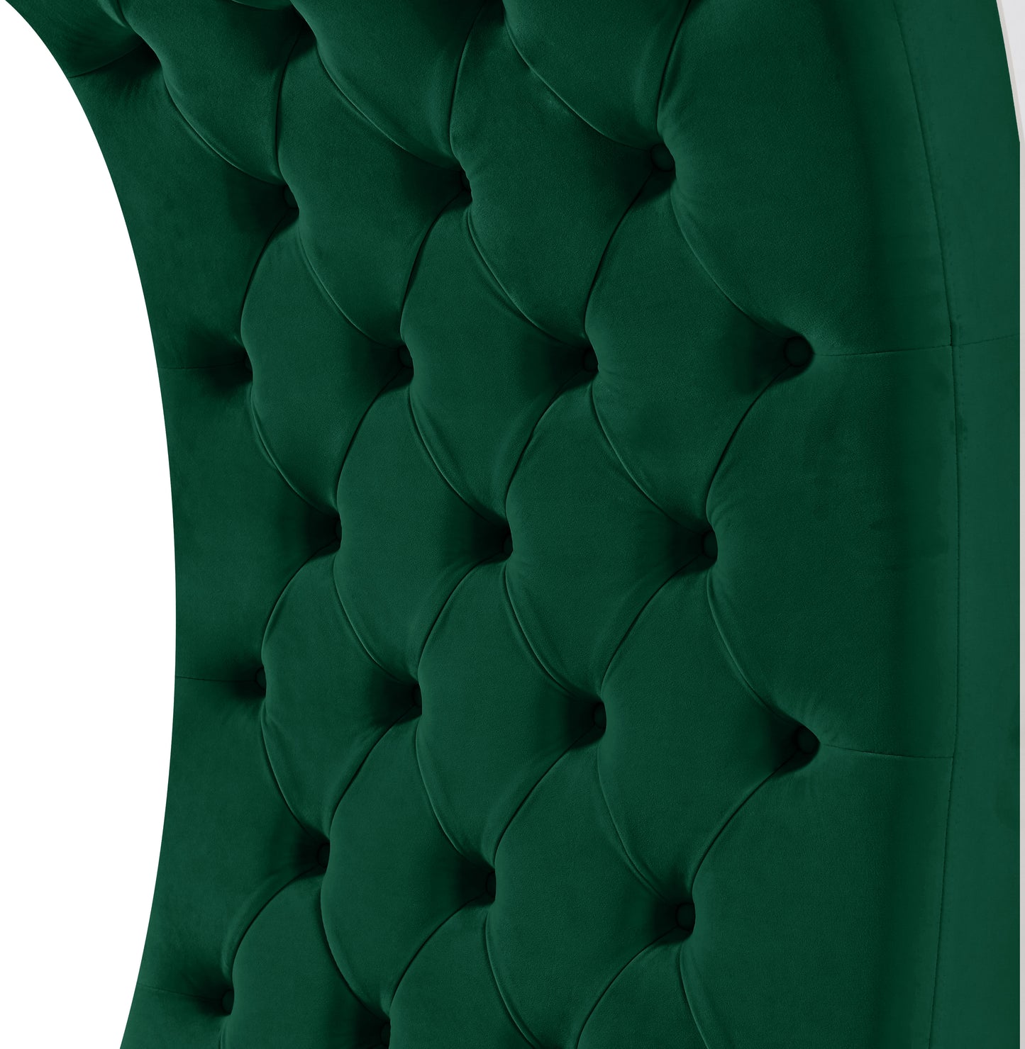 cube green velvet accent chair c