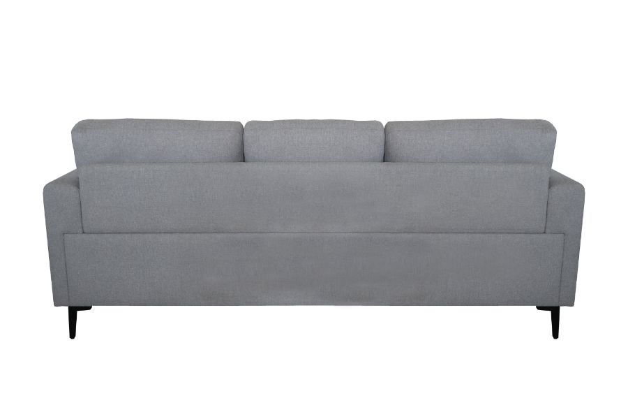 dolphin sofa, light gray linen