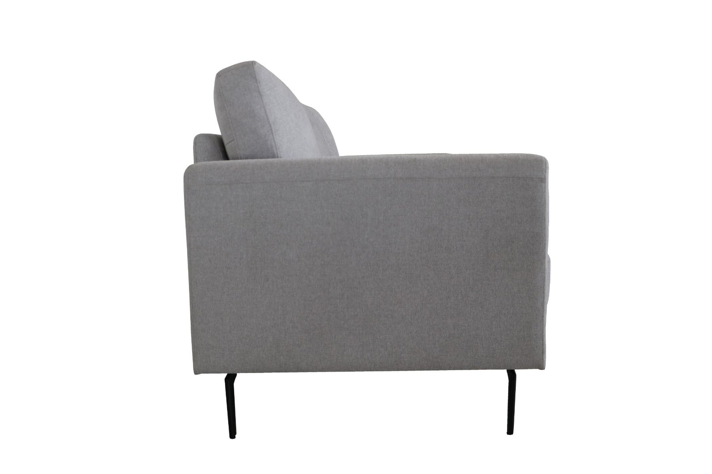 dolphin loveseat, light gray linen