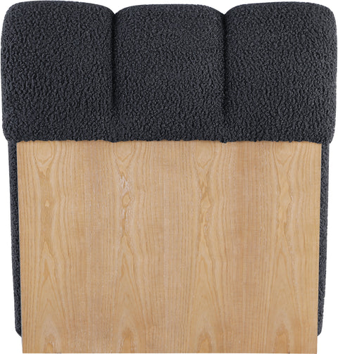 Lennox Black Faux Sheepskin Upholstered Accent Chair, 1 Piece