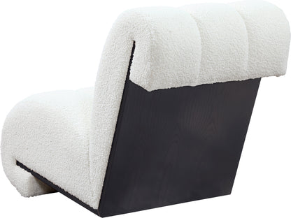 Beaumont Cream Faux Sheepskin Accent Chair Cream
