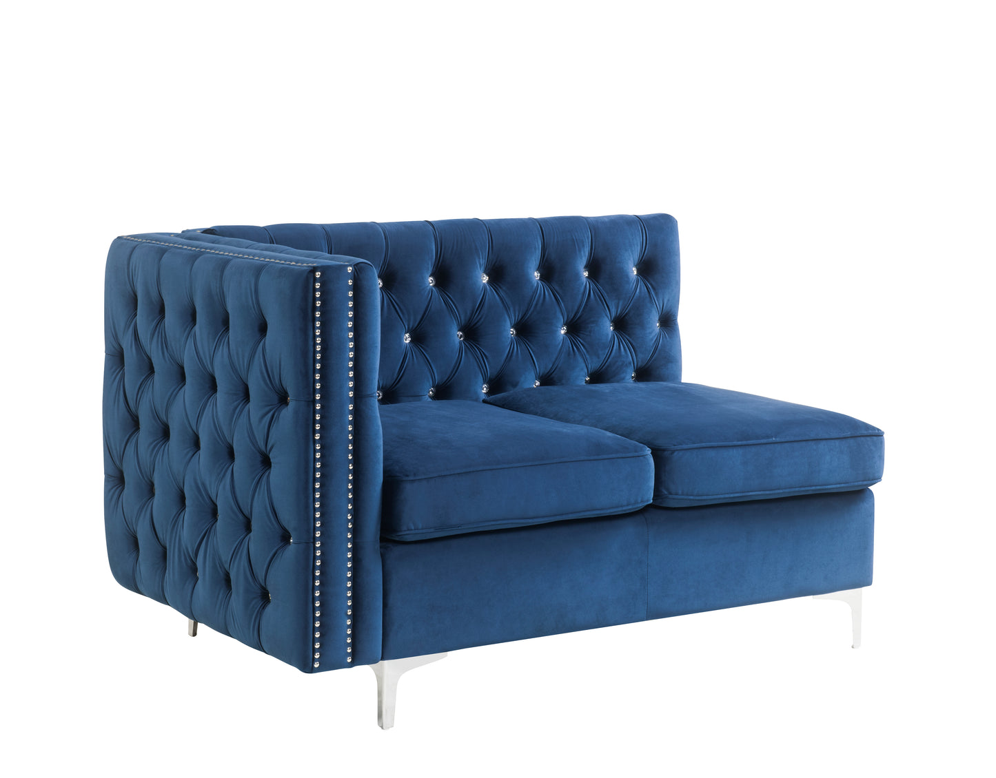 modular - armless loveseat w/2 pillows