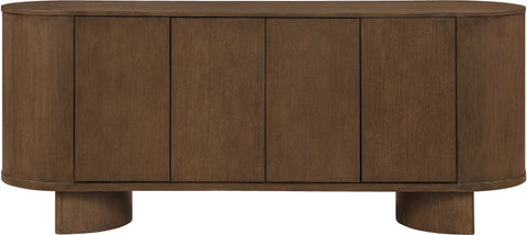 Camden Brown Oak Veneer And Solid Wood Sideboard/Buffet, 1 Piece