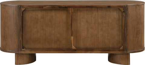 Camden Brown Oak Veneer And Solid Wood Sideboard/Buffet, 1 Piece