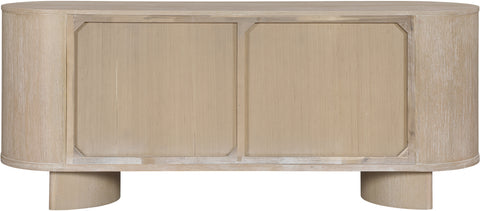 Camden Natural Oak Veneer And Solid Wood Sideboard/Buffet, 1 Piece