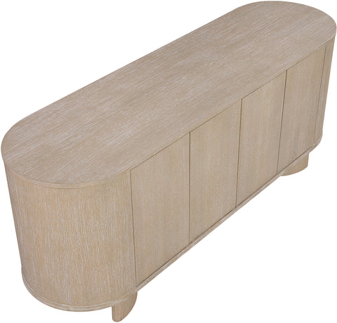 Camden Natural Oak Veneer And Solid Wood Sideboard/Buffet, 1 Piece