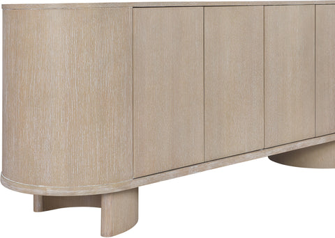 Camden Natural Oak Veneer And Solid Wood Sideboard/Buffet, 1 Piece