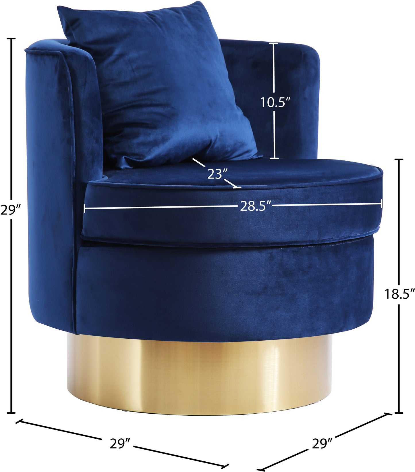 shelly navy velvet accent chair navy