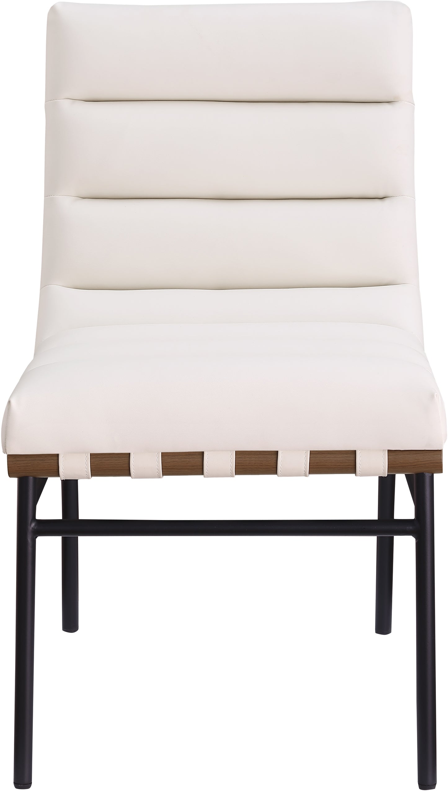 cardiff cream vegan leather dining chair