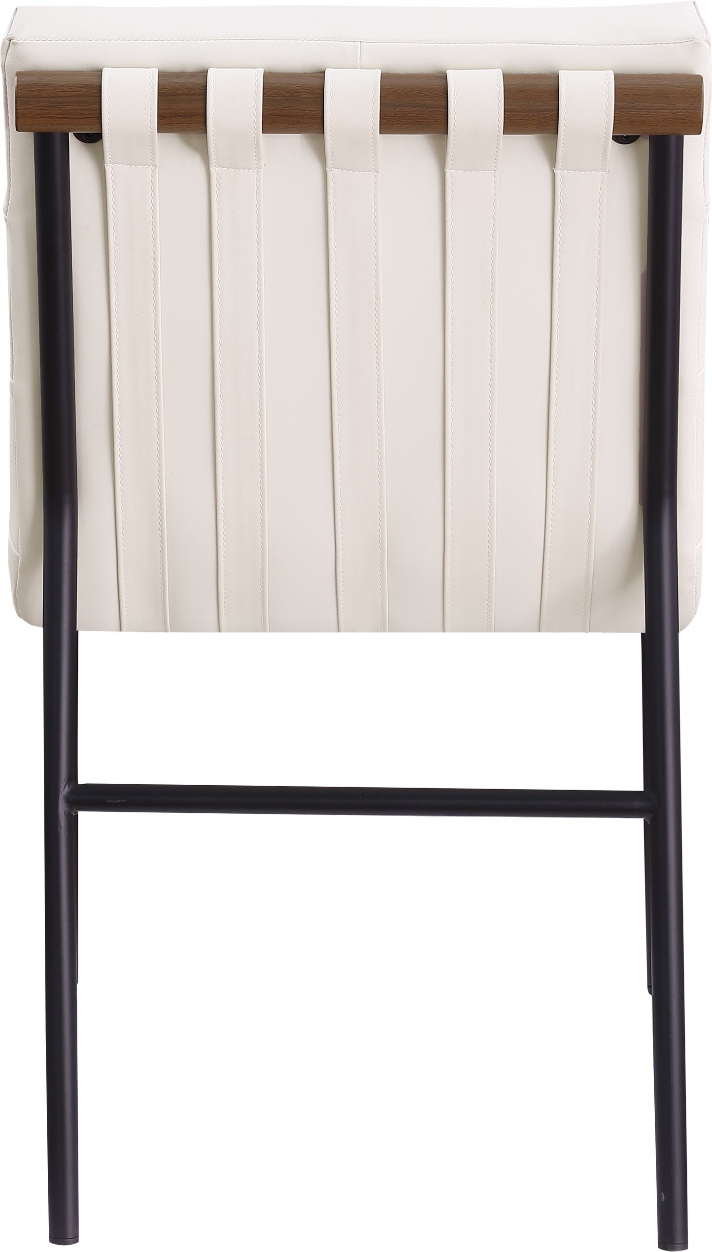 cardiff cream vegan leather dining chair