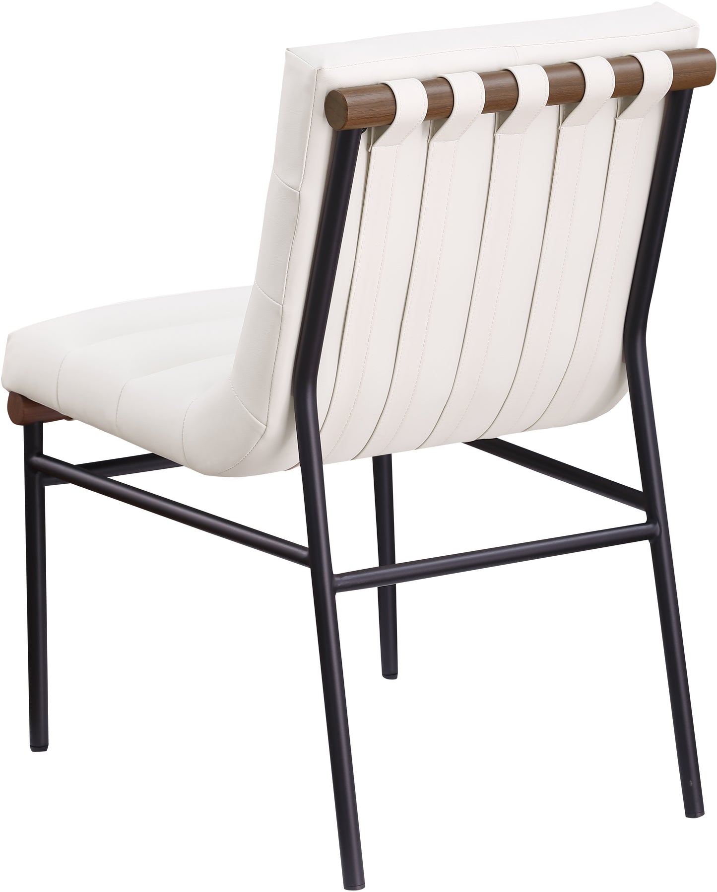 cardiff cream vegan leather dining chair