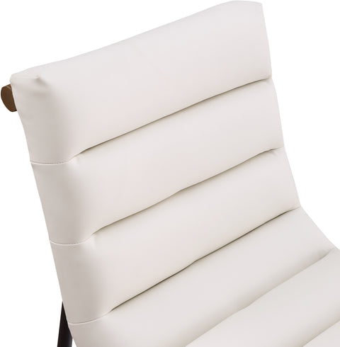 Cardiff Cream Vegan Leather Dining Chair